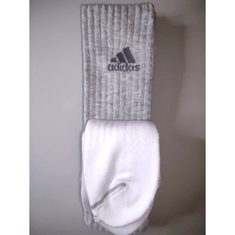 (2) Adidas Mens Cushioned Crew Socks 3 Pair Pack Shoe Size 6-12 Aeroready - Picture 6 of 9